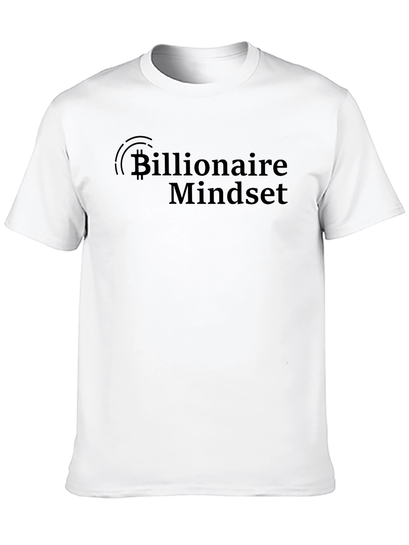 Billionaire Mindset Bitcoin Black T-Shirt