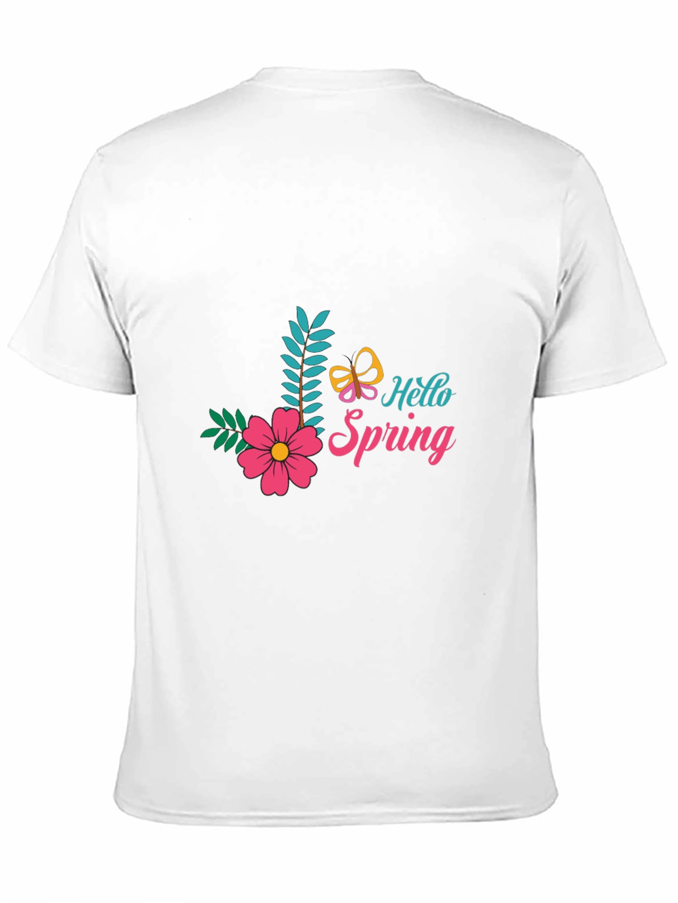 Hello Spring Black T-Shirt