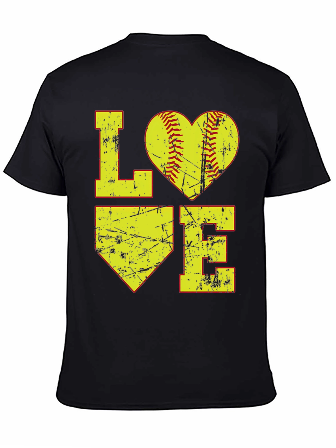 Softball Love Graphic Tee - Black