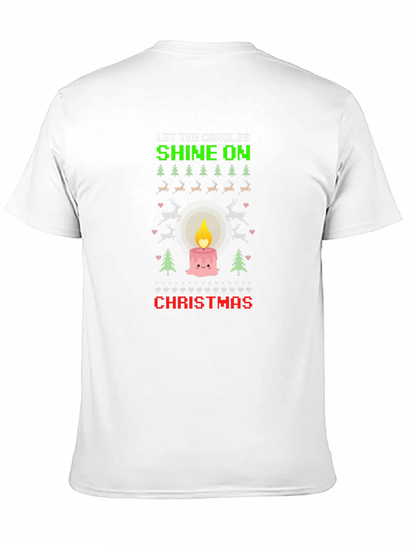 Christmas Candle T-Shirt - Holiday Festive Tee