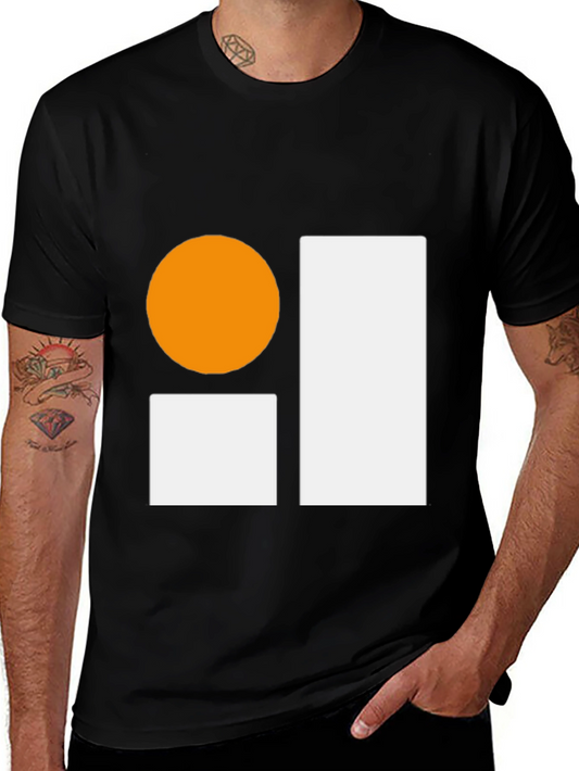 Abstract Graphic Black T-Shirt