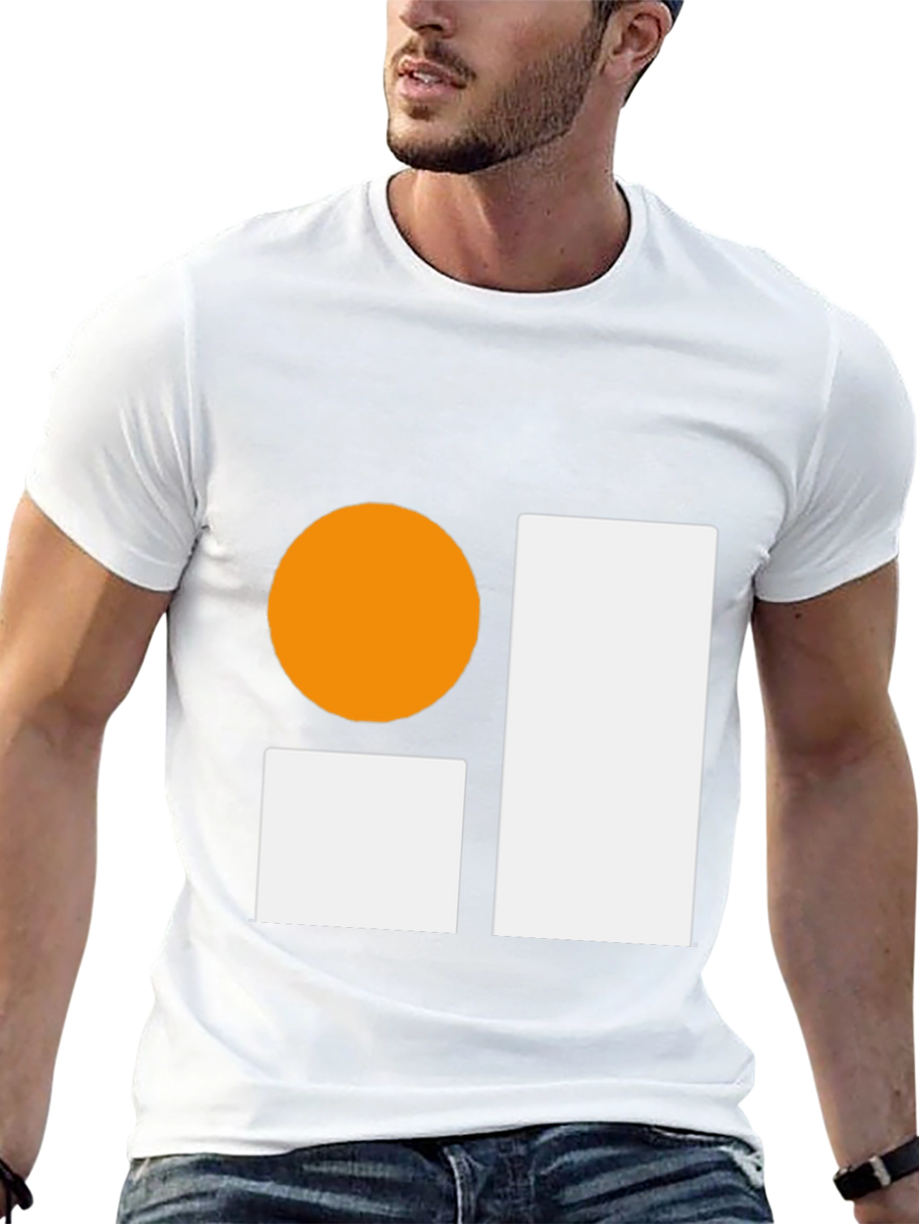 Abstract Graphic Black T-Shirt