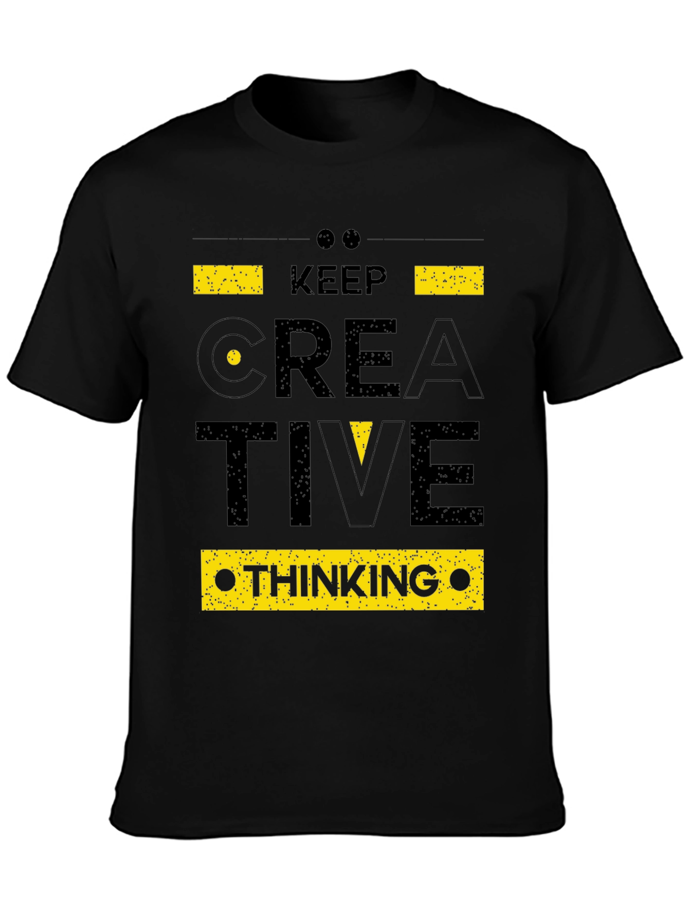 Creative Thinking Graphic Black T-Shirt