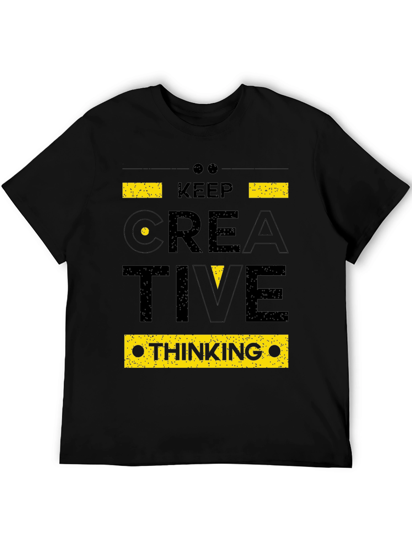 Creative Thinking Graphic Black T-Shirt