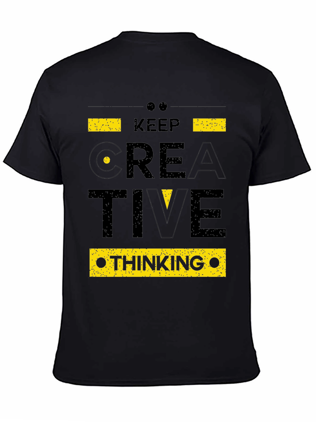 Creative Thinking Graphic Black T-Shirt