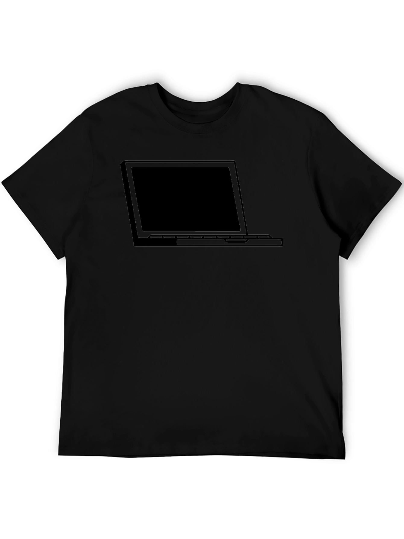 Laptop Graphic Black T-Shirt