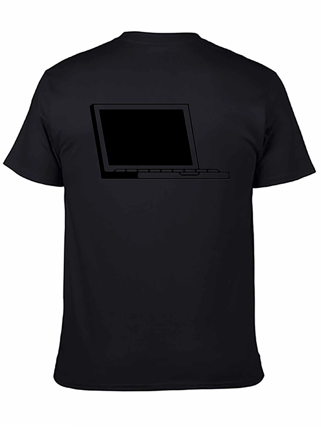 Laptop Graphic Black T-Shirt