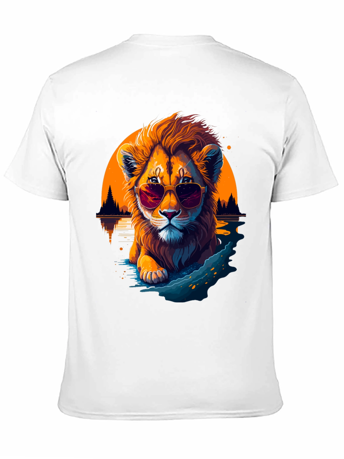 Cool Lion Graphic Tee - Chill Vibes Only