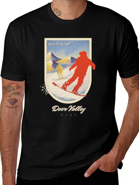 Deer Valley Utah Ski T-Shirt - Vintage Style
