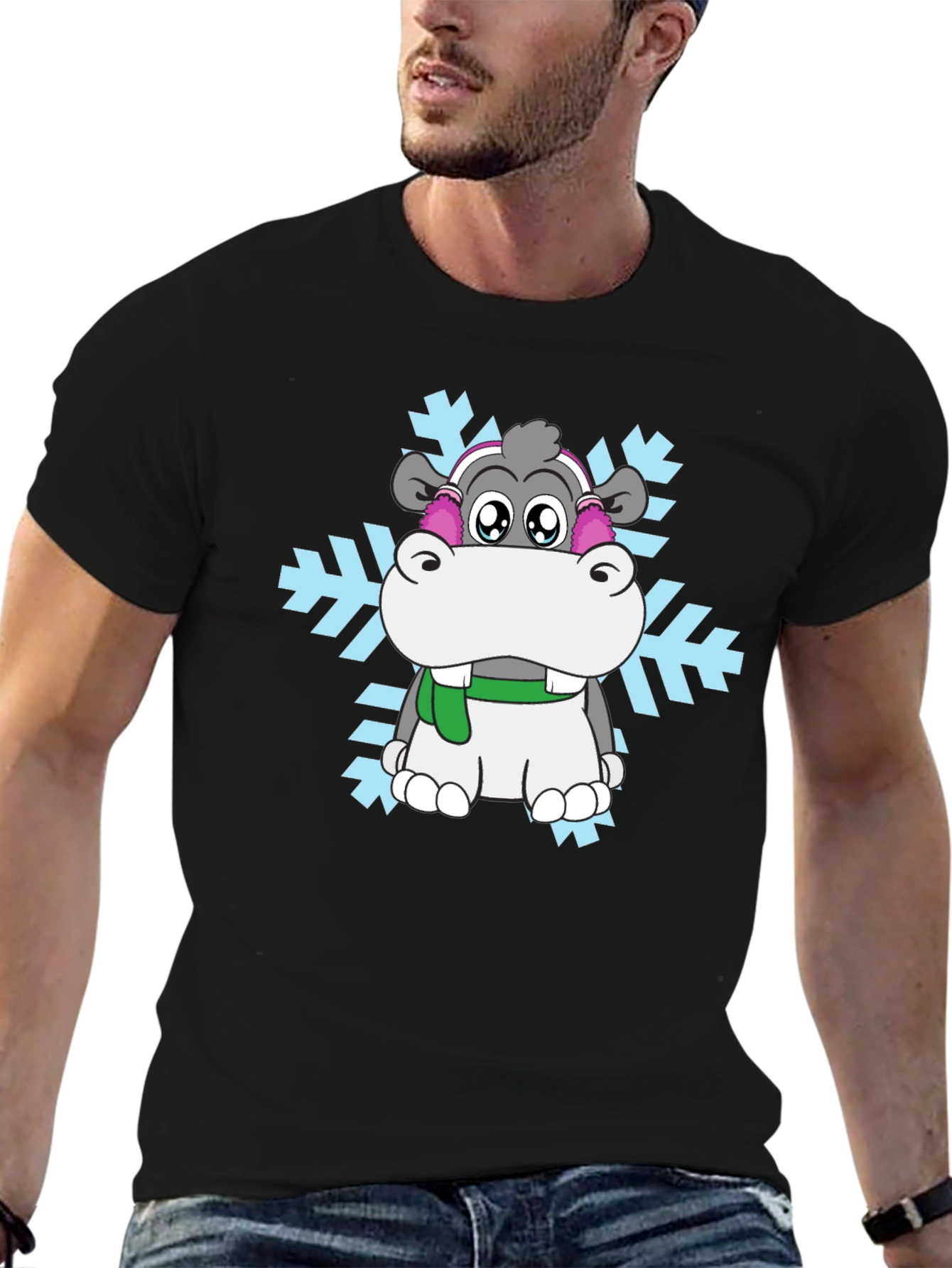 Winter Hippo T-Shirt