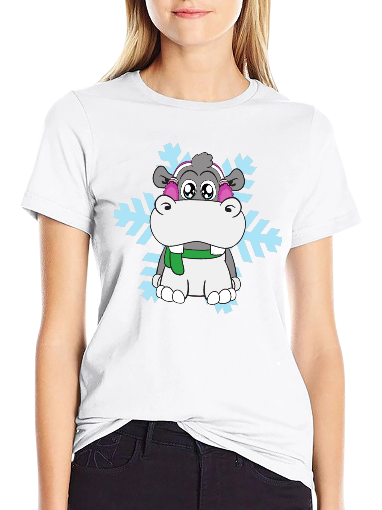 Winter Hippo T-Shirt