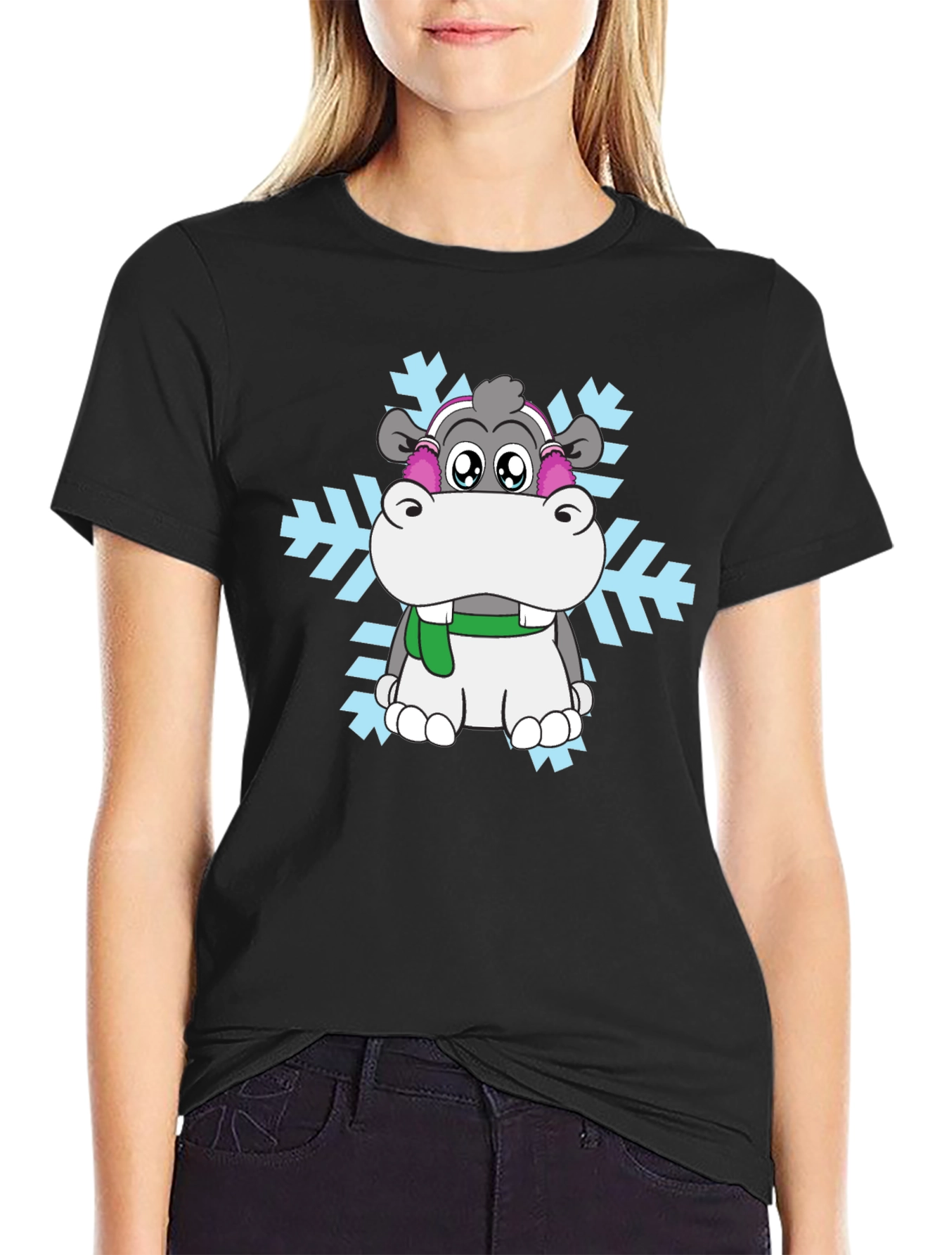 Winter Hippo T-Shirt