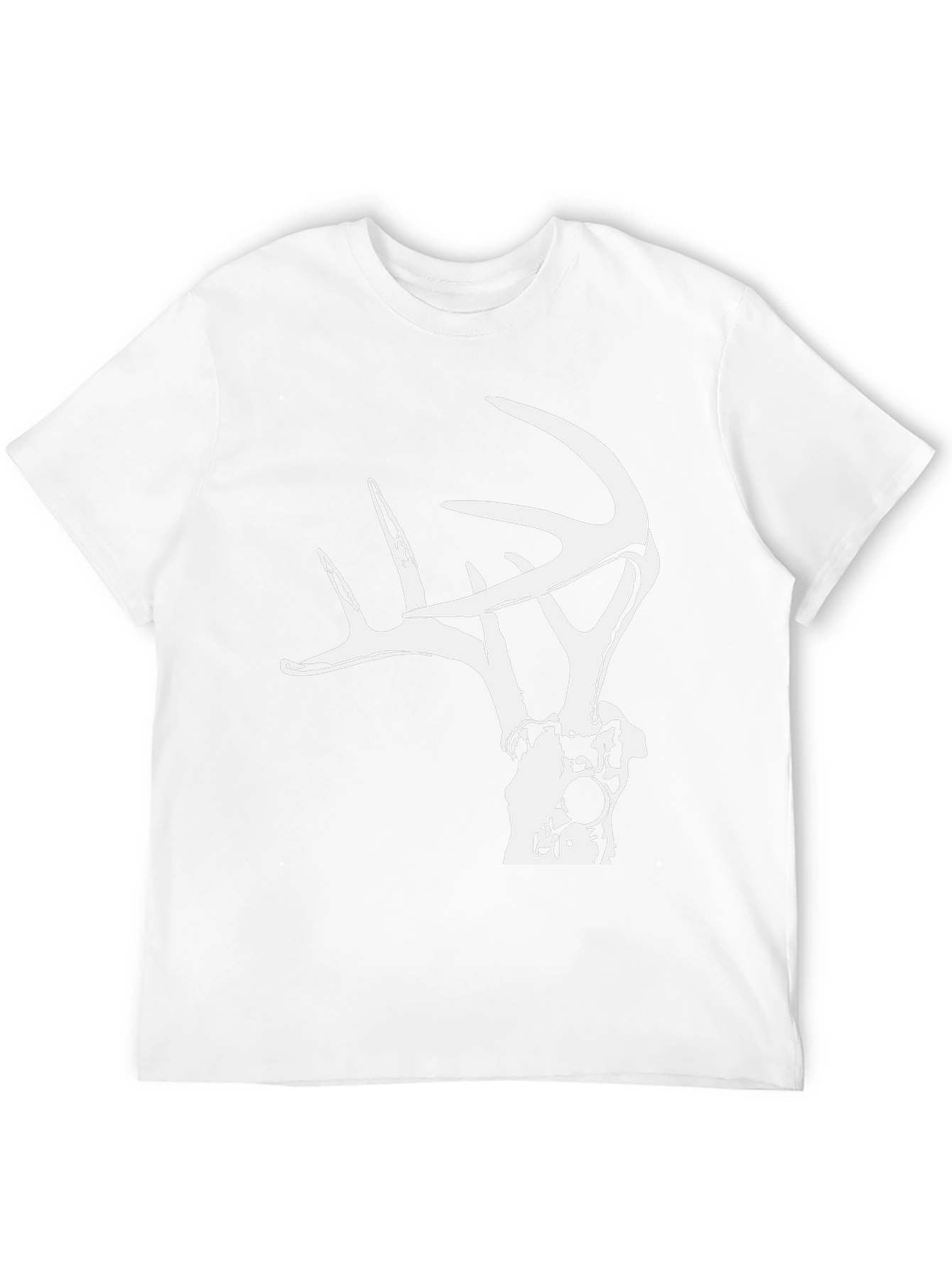 Black Deer Skull Graphic Tee - Hunting Shirt