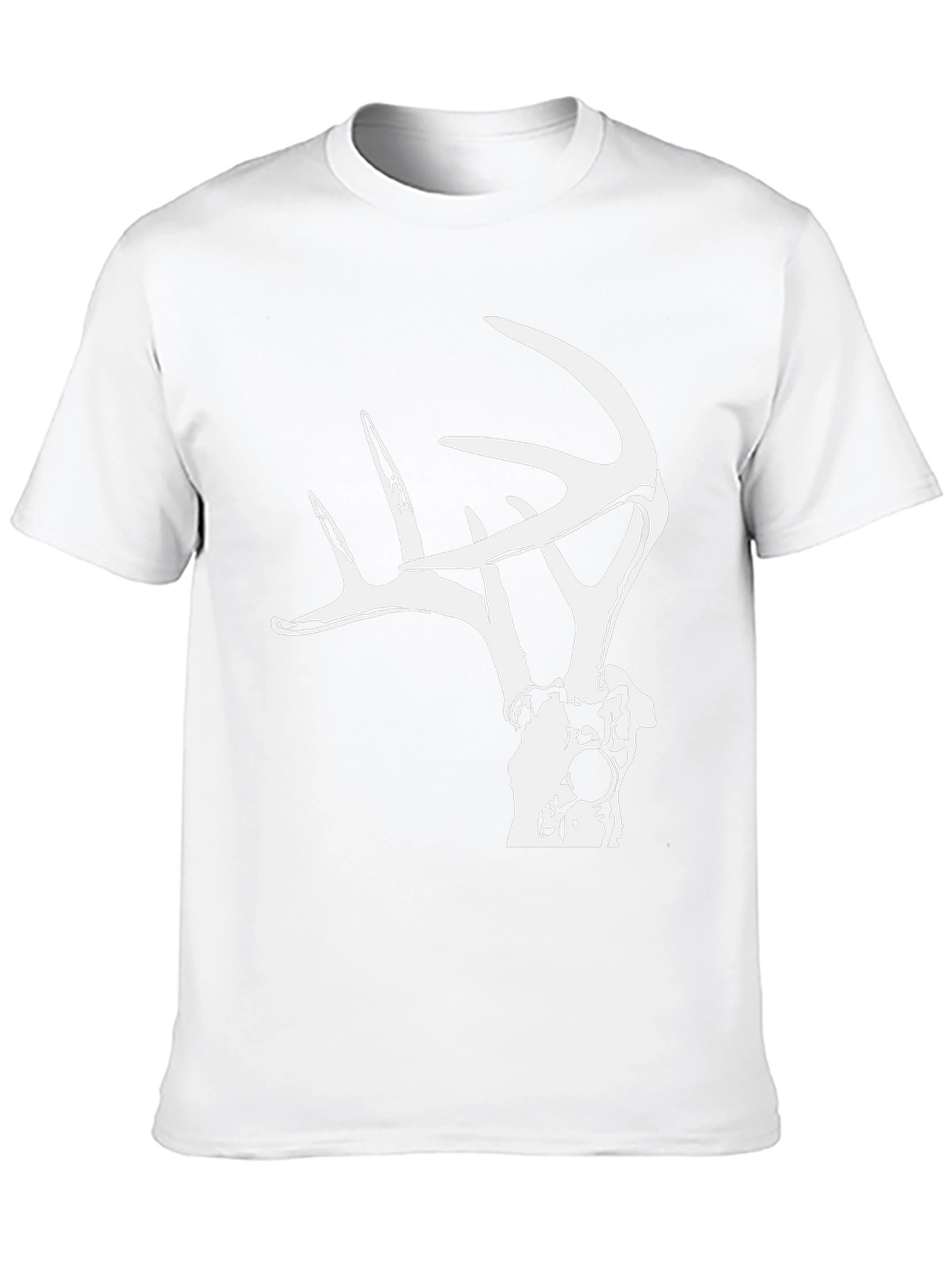 Black Deer Skull Graphic Tee - Hunting Shirt