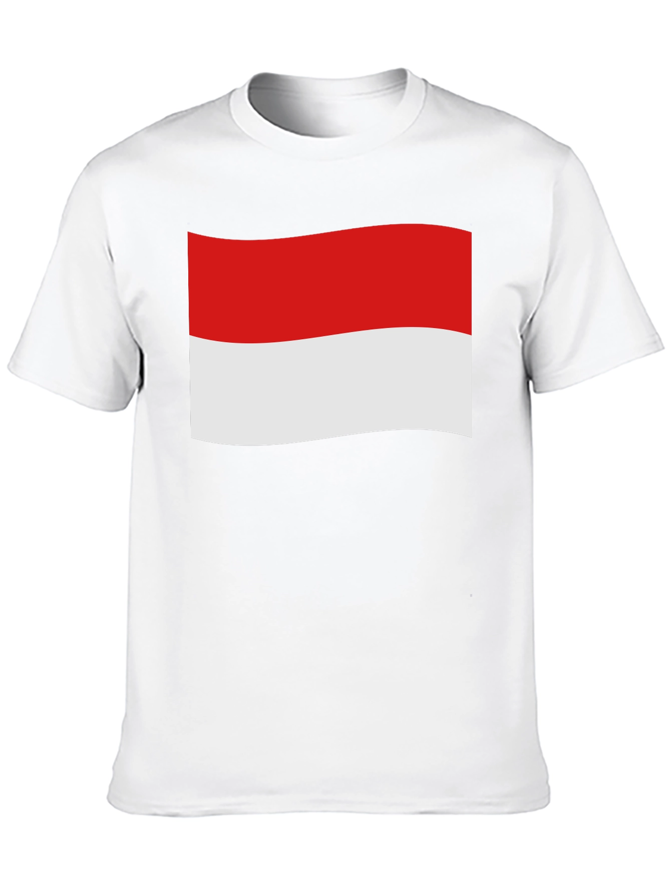Indonesia Flag Graphic Black T-Shirt
