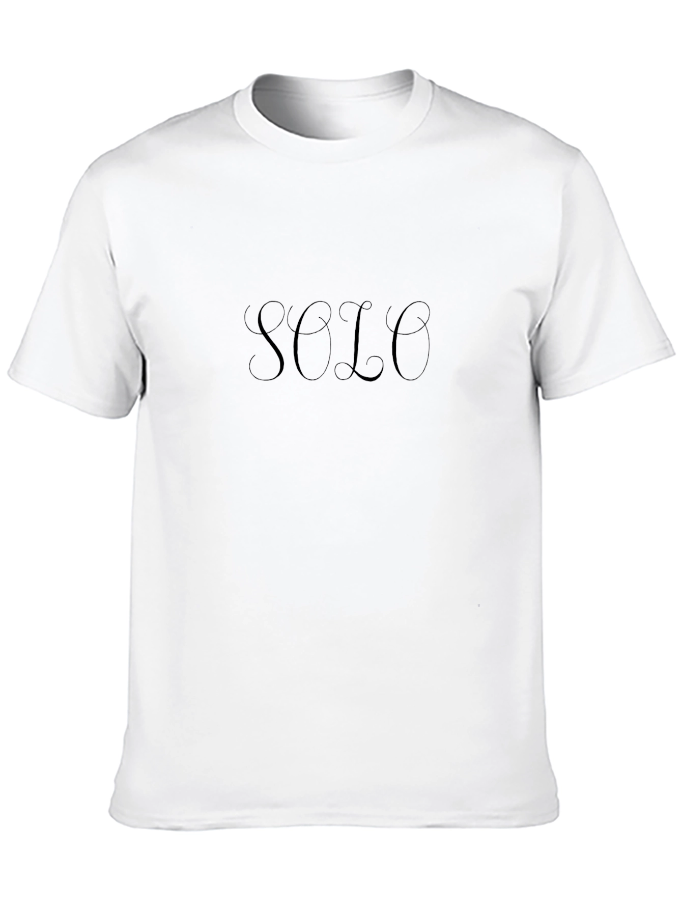 Stylish Black SOLO Graphic Tee - Casual Comfort