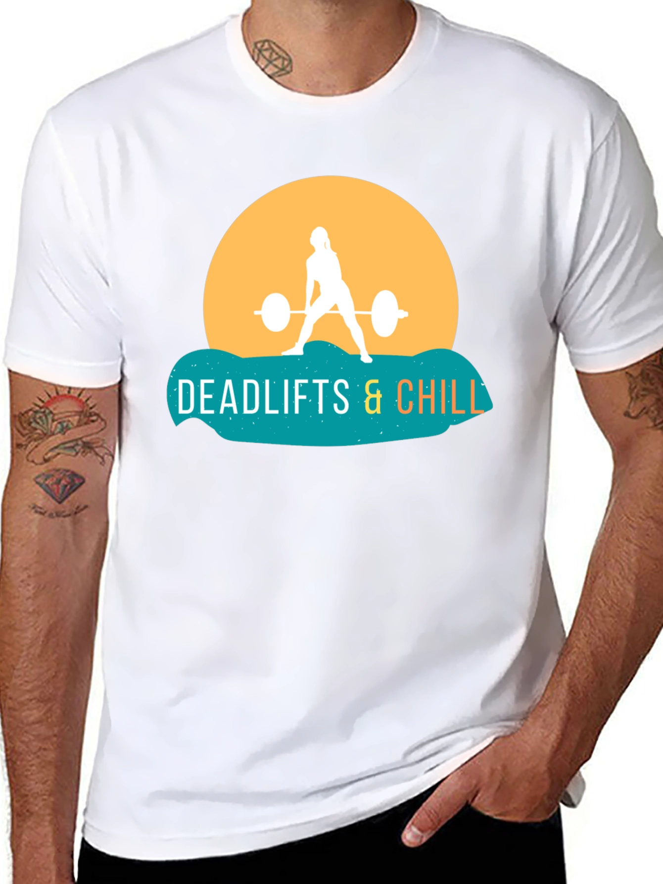 Deadlifts & Chill T-Shirt - Gym Workout Tee