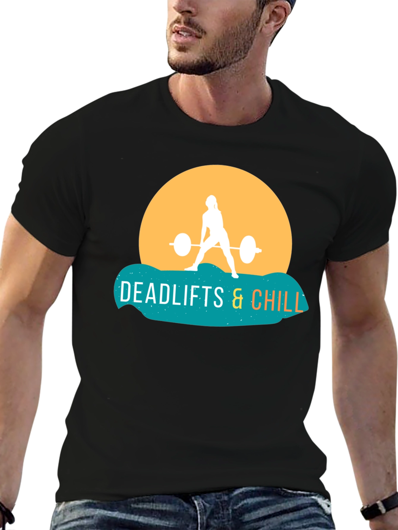 Deadlifts & Chill T-Shirt - Gym Workout Tee