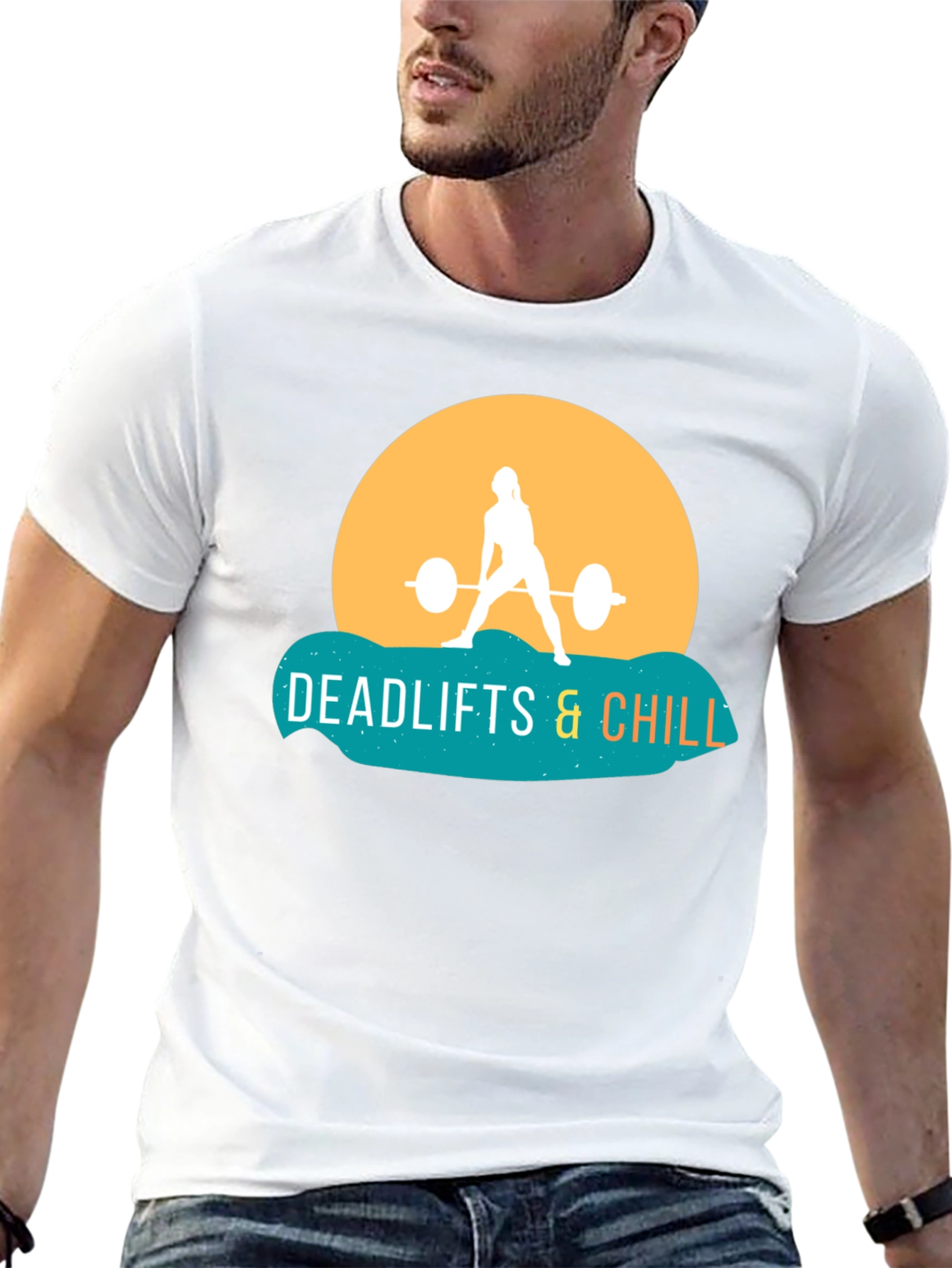 Deadlifts & Chill T-Shirt - Gym Workout Tee