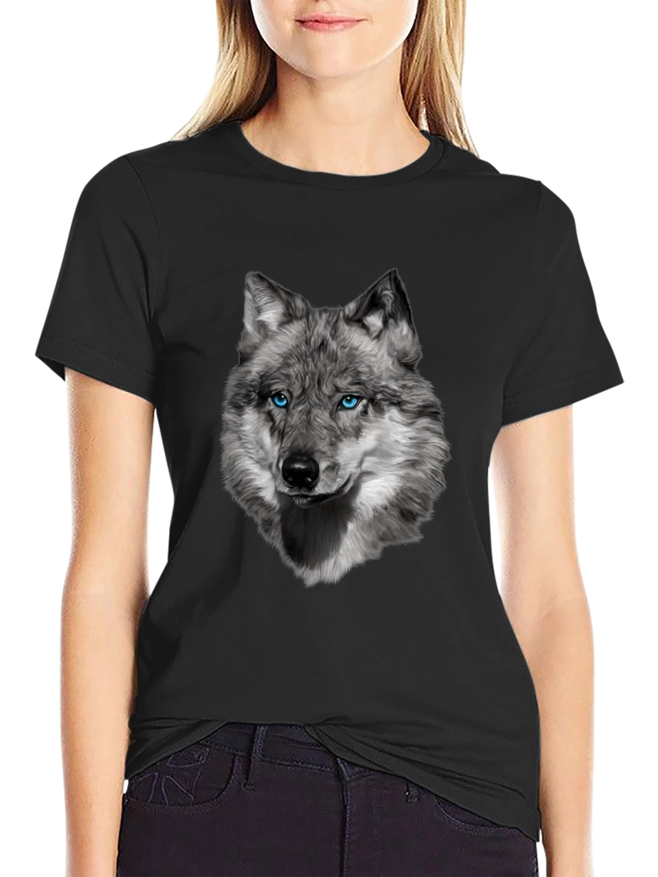 Wolf Graphic Tee - Cool Animal Print Shirt