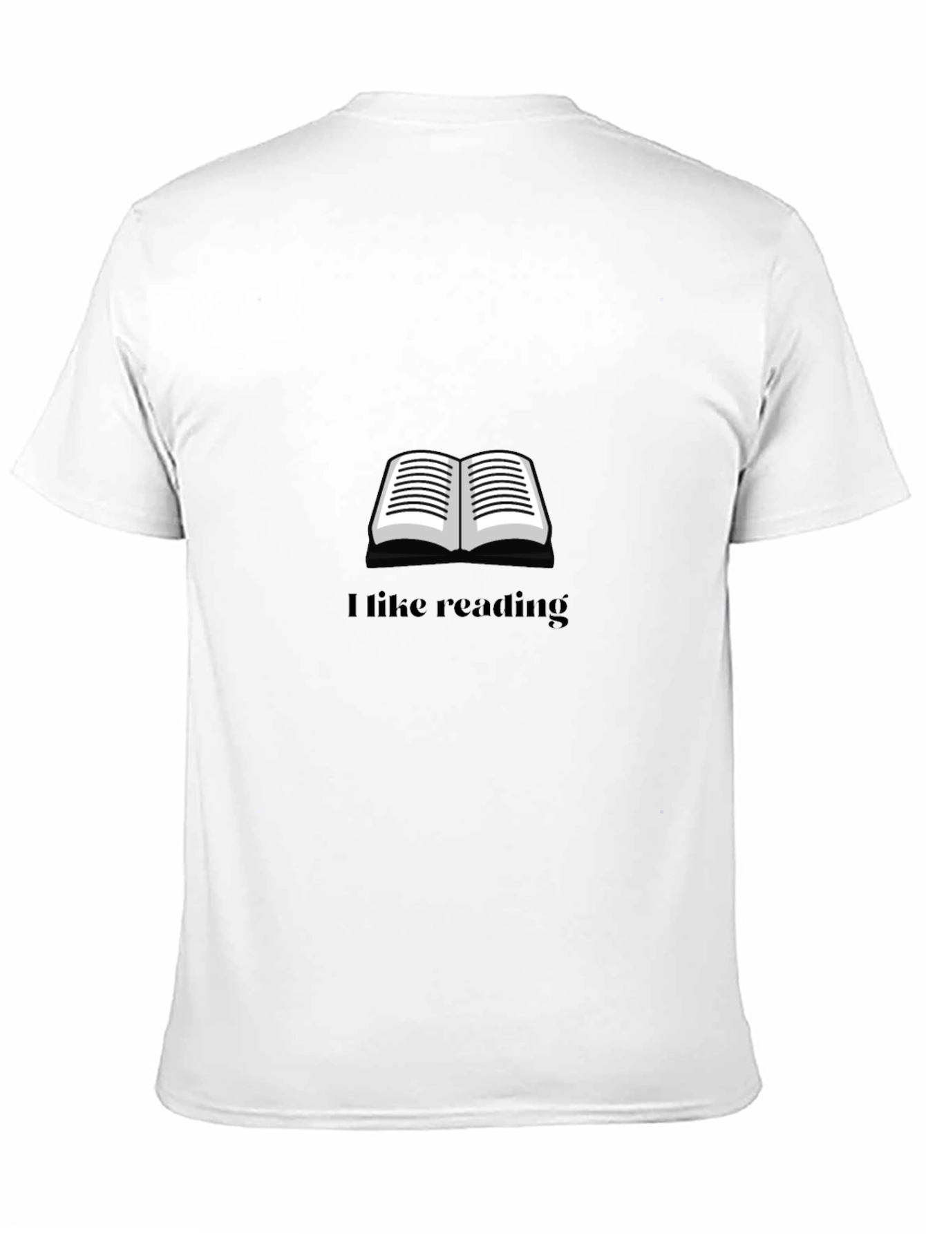 I Like Reading Black Graphic T-Shirt