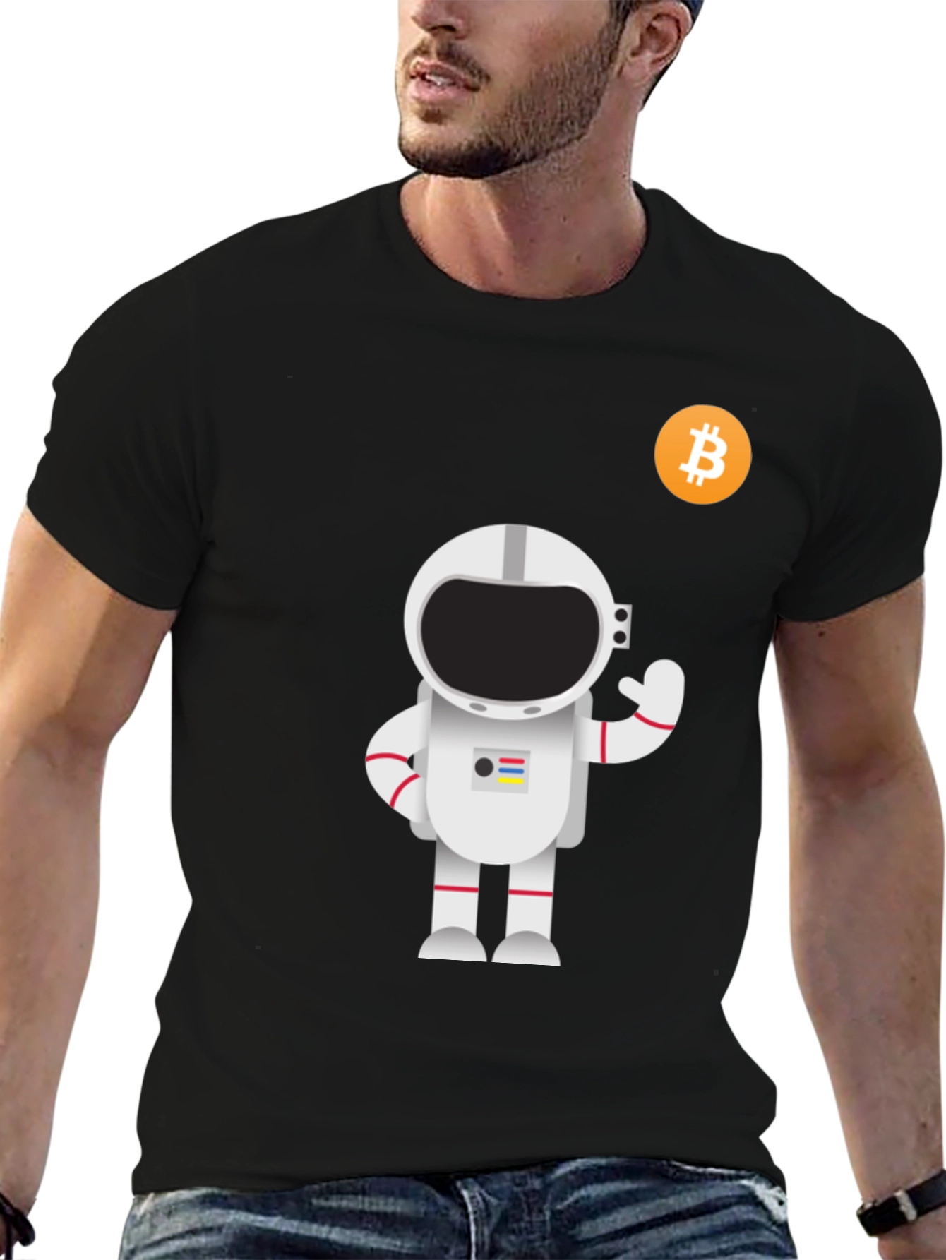 Bitcoin Astronaut Graphic T-Shirt