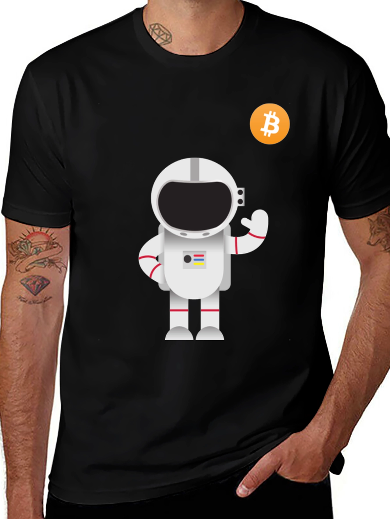 Bitcoin Astronaut Graphic T-Shirt