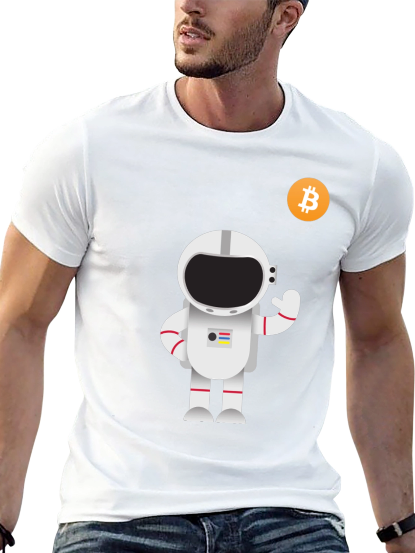 Bitcoin Astronaut Graphic T-Shirt
