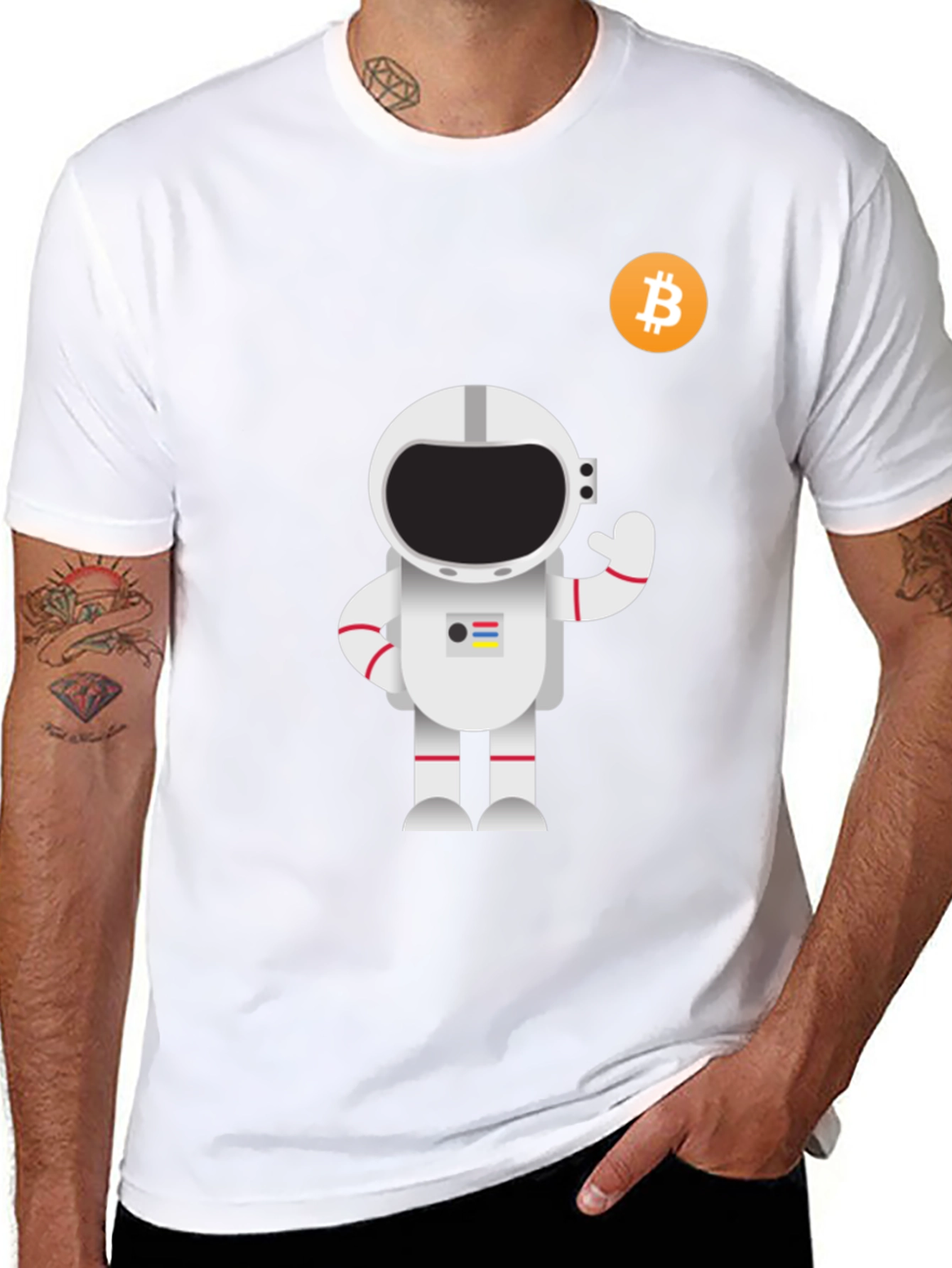 Bitcoin Astronaut Graphic T-Shirt