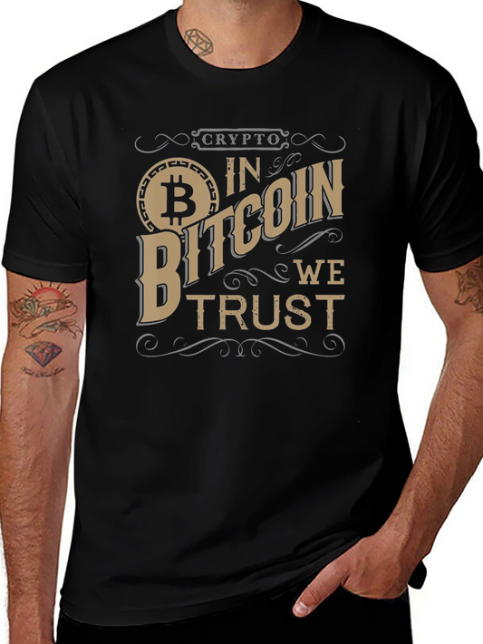 Crypto Bitcoin We Trust Black T-Shirt