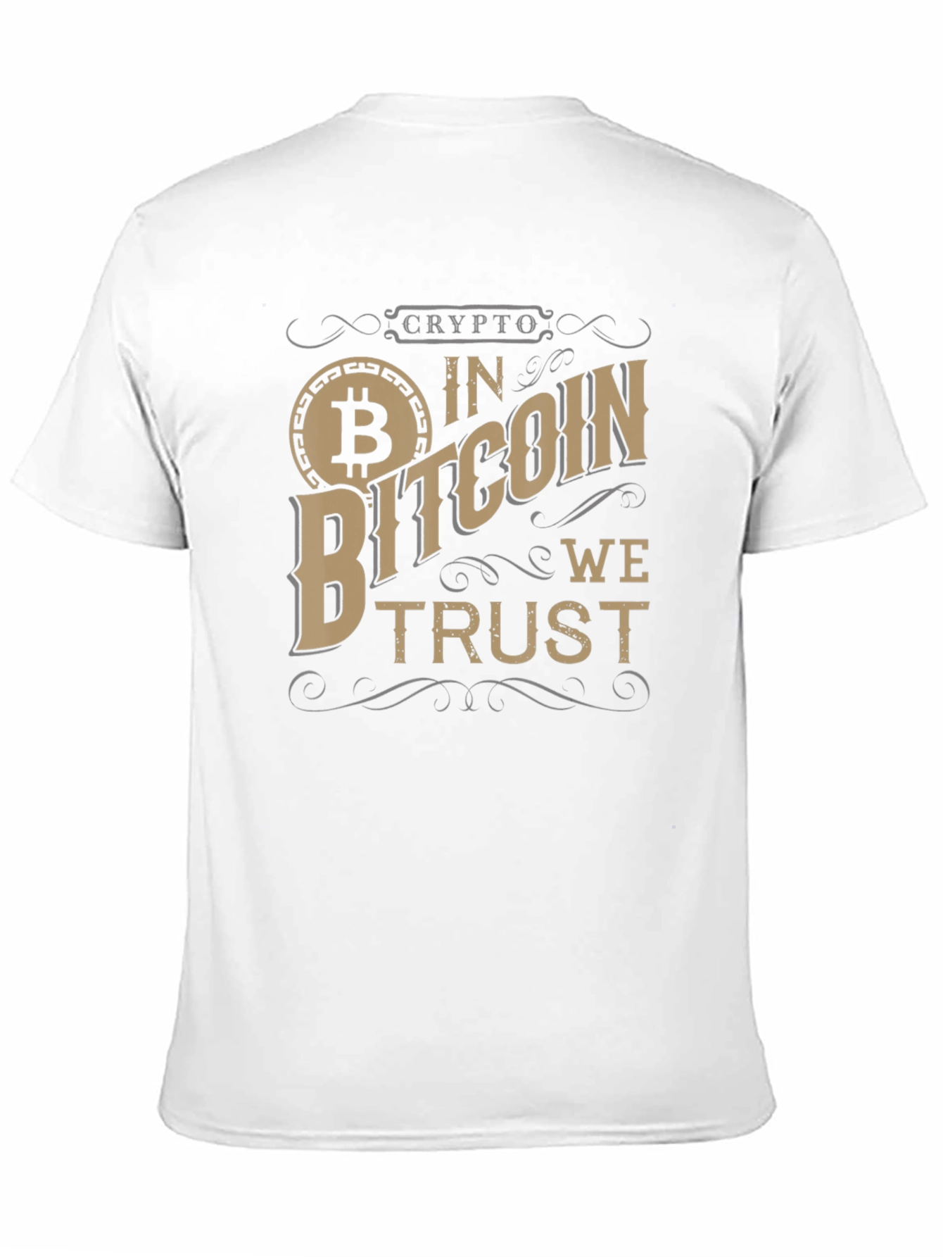Crypto Bitcoin We Trust Black T-Shirt
