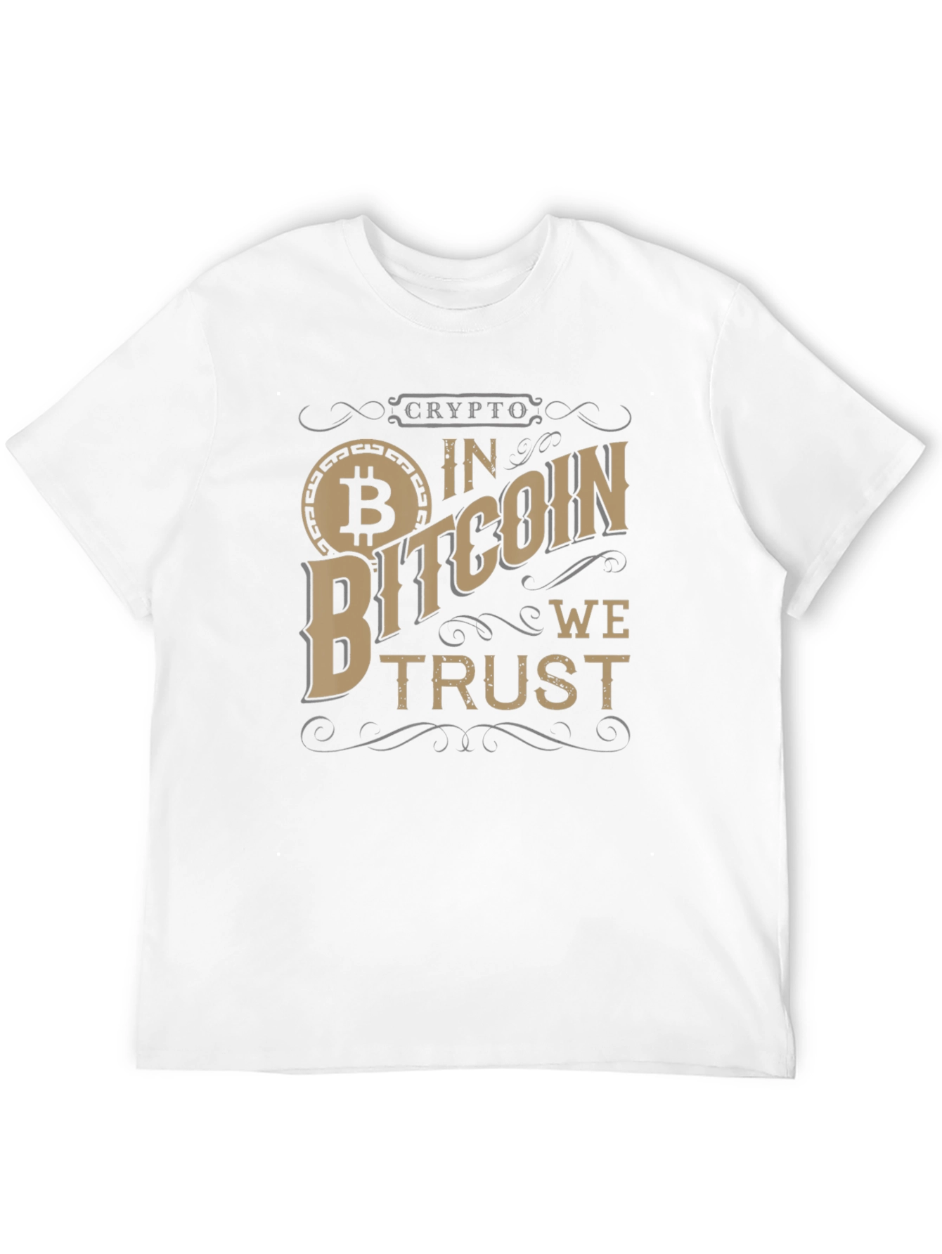 Crypto Bitcoin We Trust Black T-Shirt