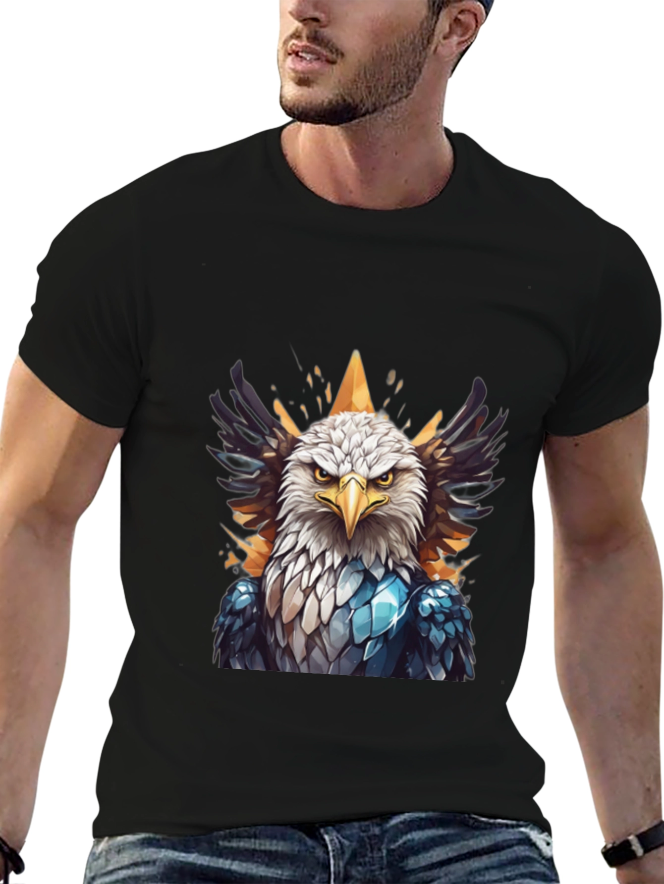 Eagle Graphic Black T-Shirt