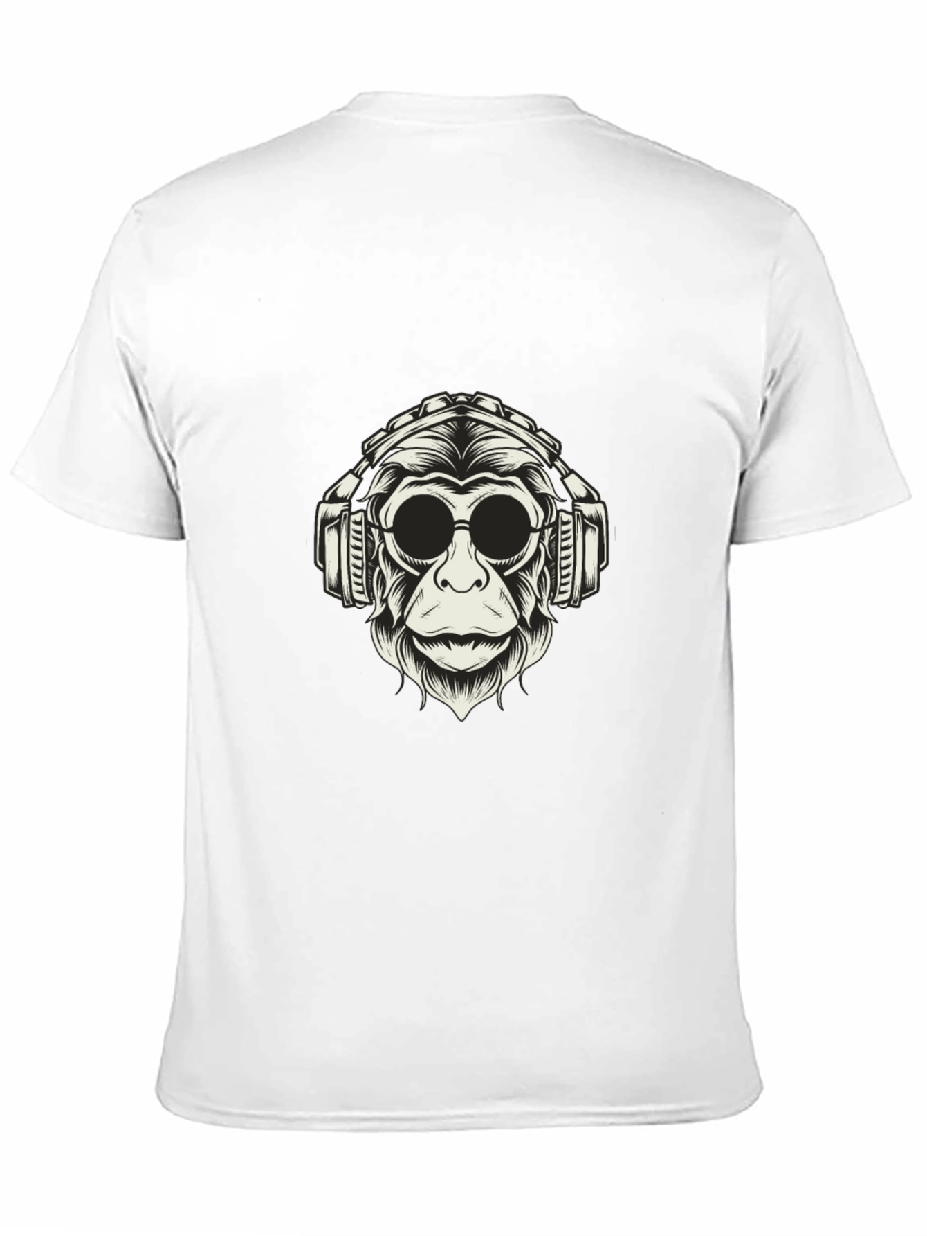 Cool Monkey Graphic Tee - Black Cotton Shirt