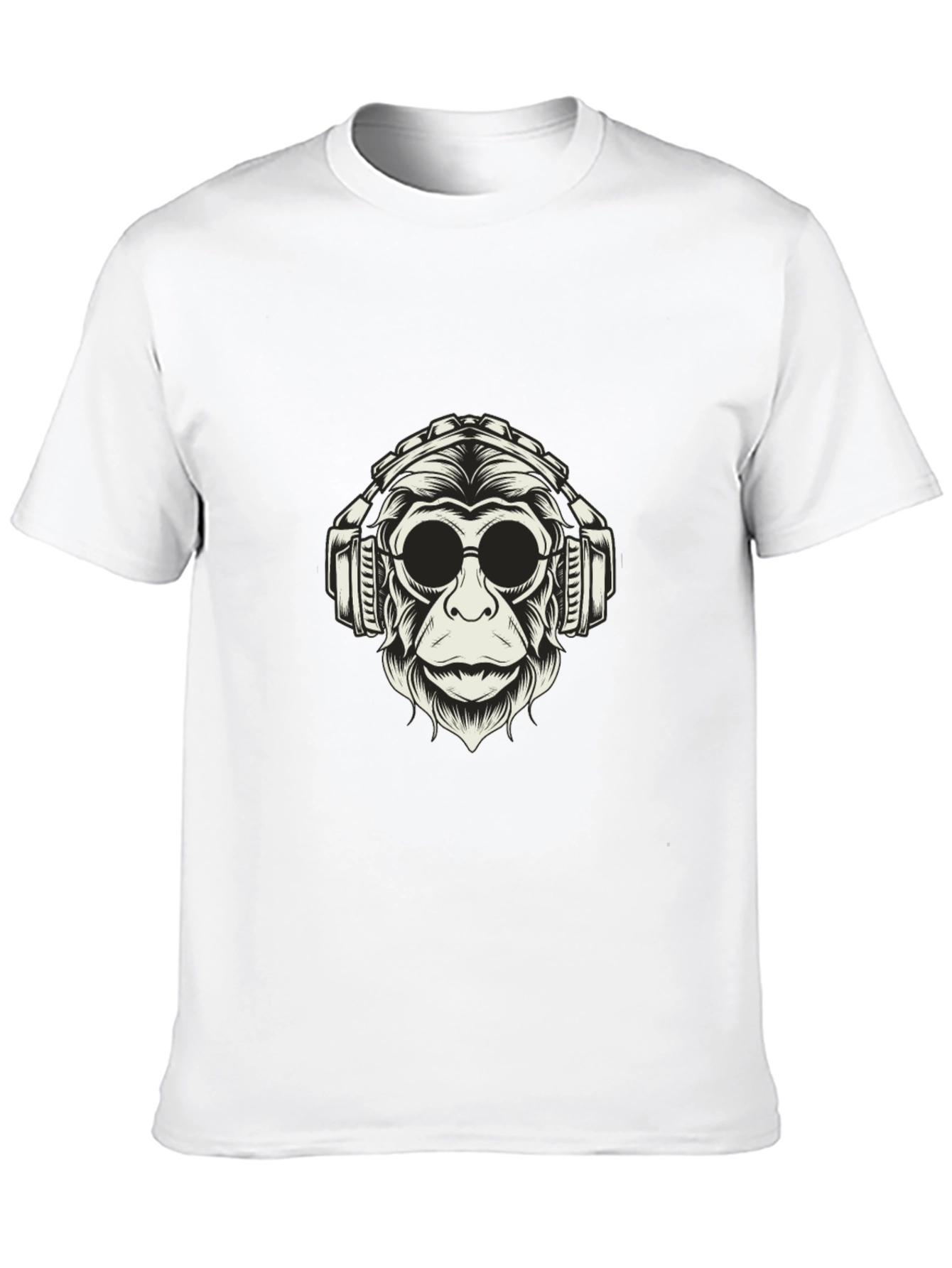 Cool Monkey Graphic Tee - Black Cotton Shirt