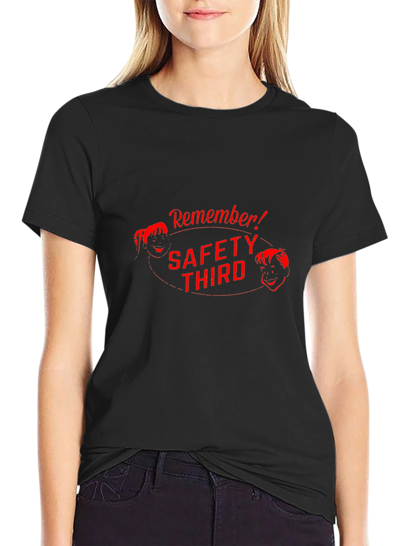 Safety Third Retro Graphic Tee - Black
