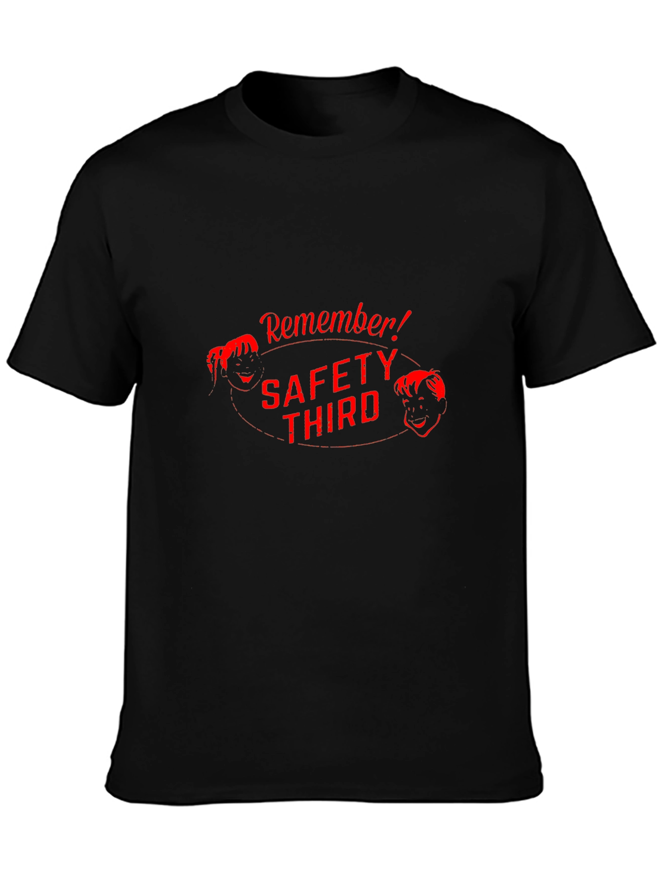 Safety Third Retro Graphic Tee - Black
