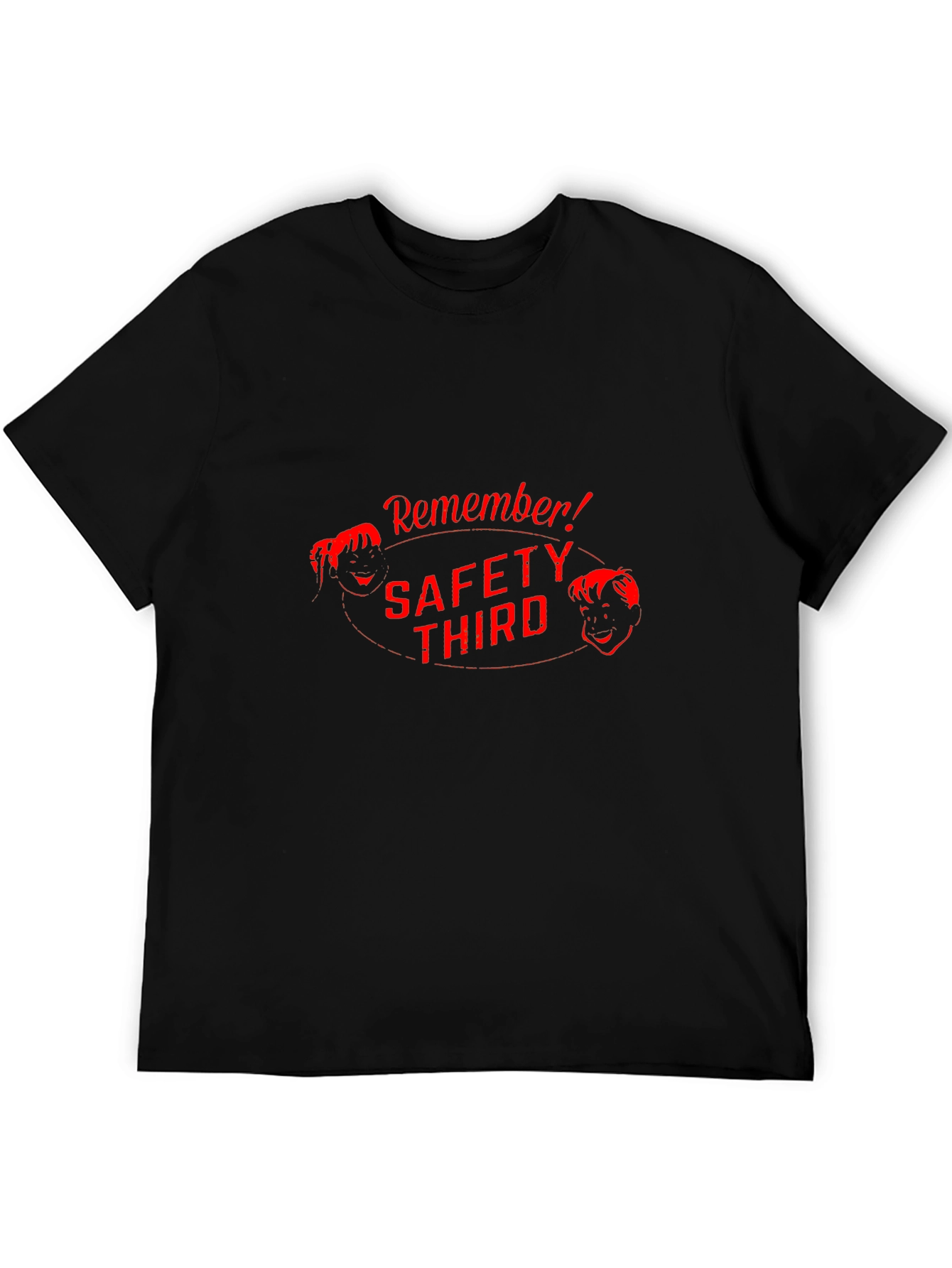 Safety Third Retro Graphic Tee - Black