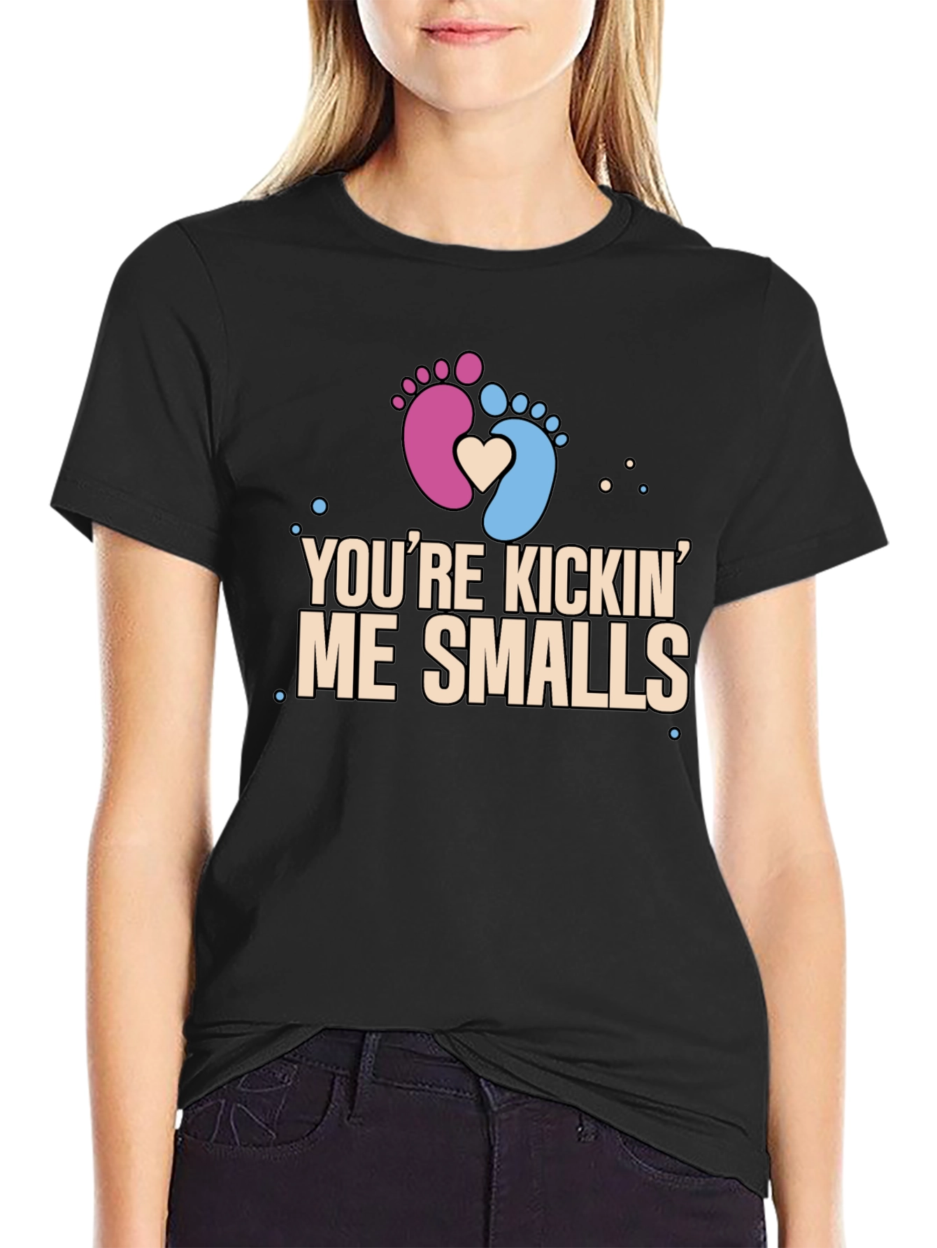 Youre Kickin Me Smalls Pregnancy T-Shirt