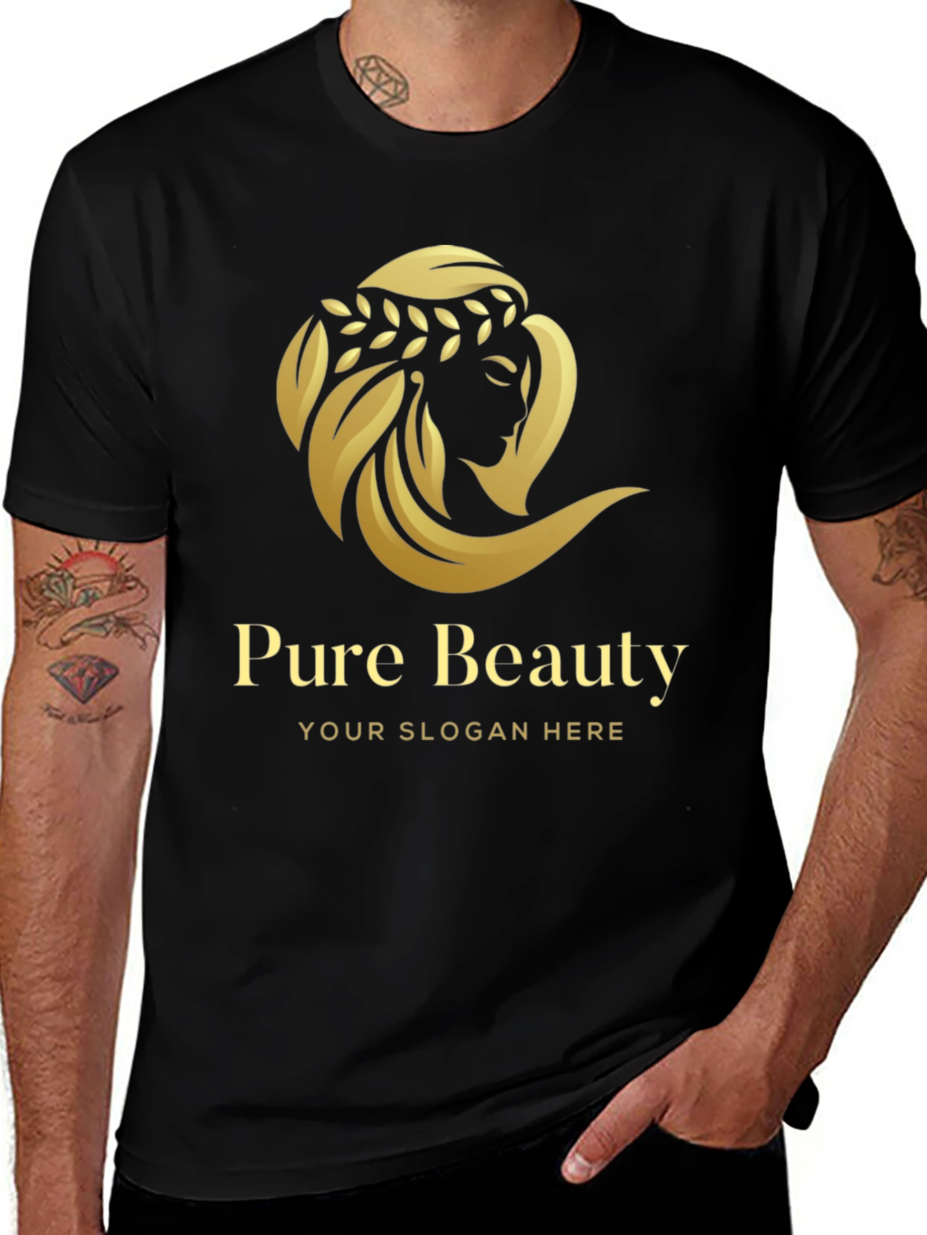 Pure Beauty Graphic T-Shirt - Stylish Unisex Tee
