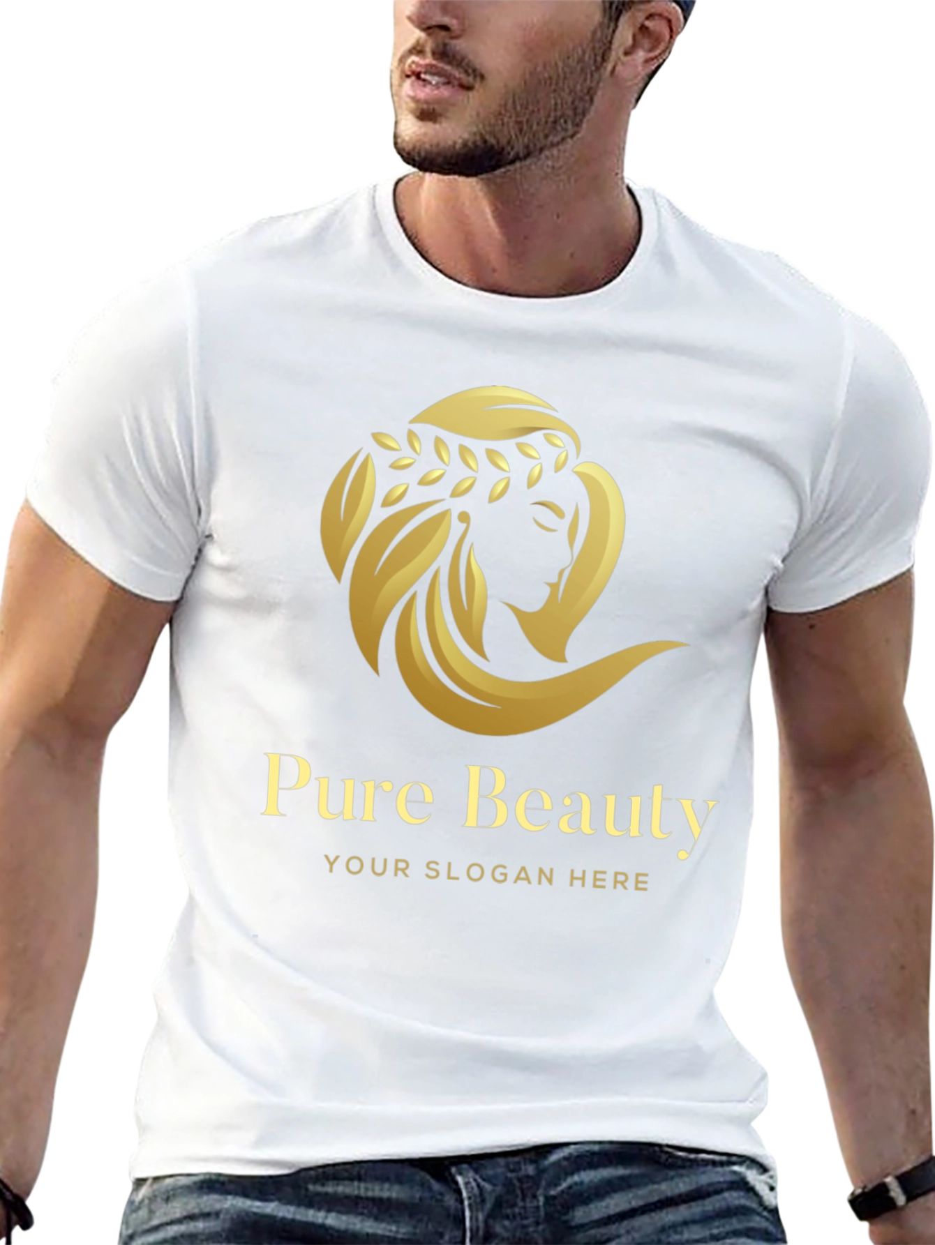 Pure Beauty Graphic T-Shirt - Stylish Unisex Tee