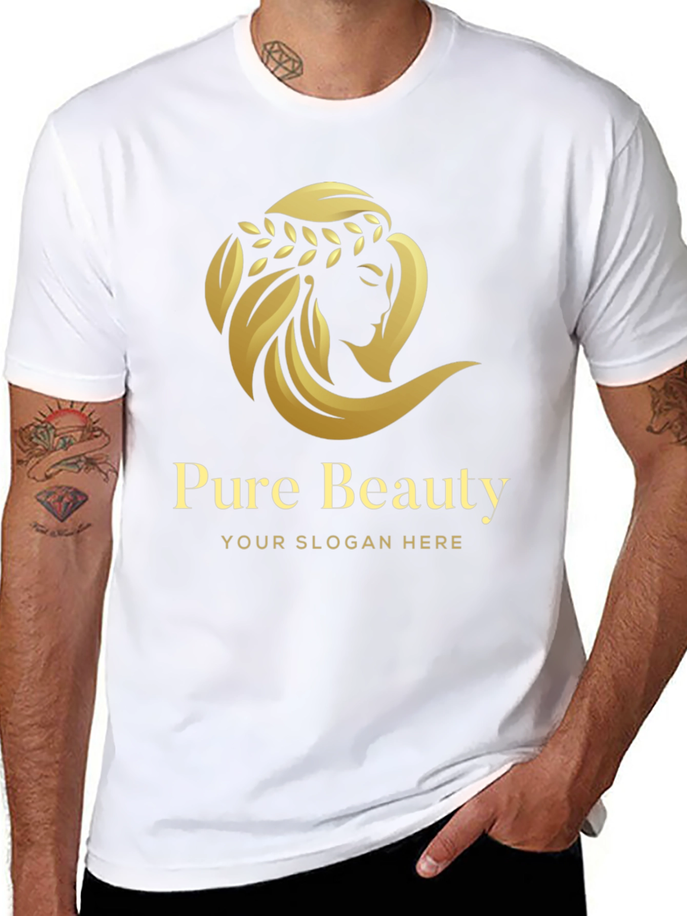 Pure Beauty Graphic T-Shirt - Stylish Unisex Tee