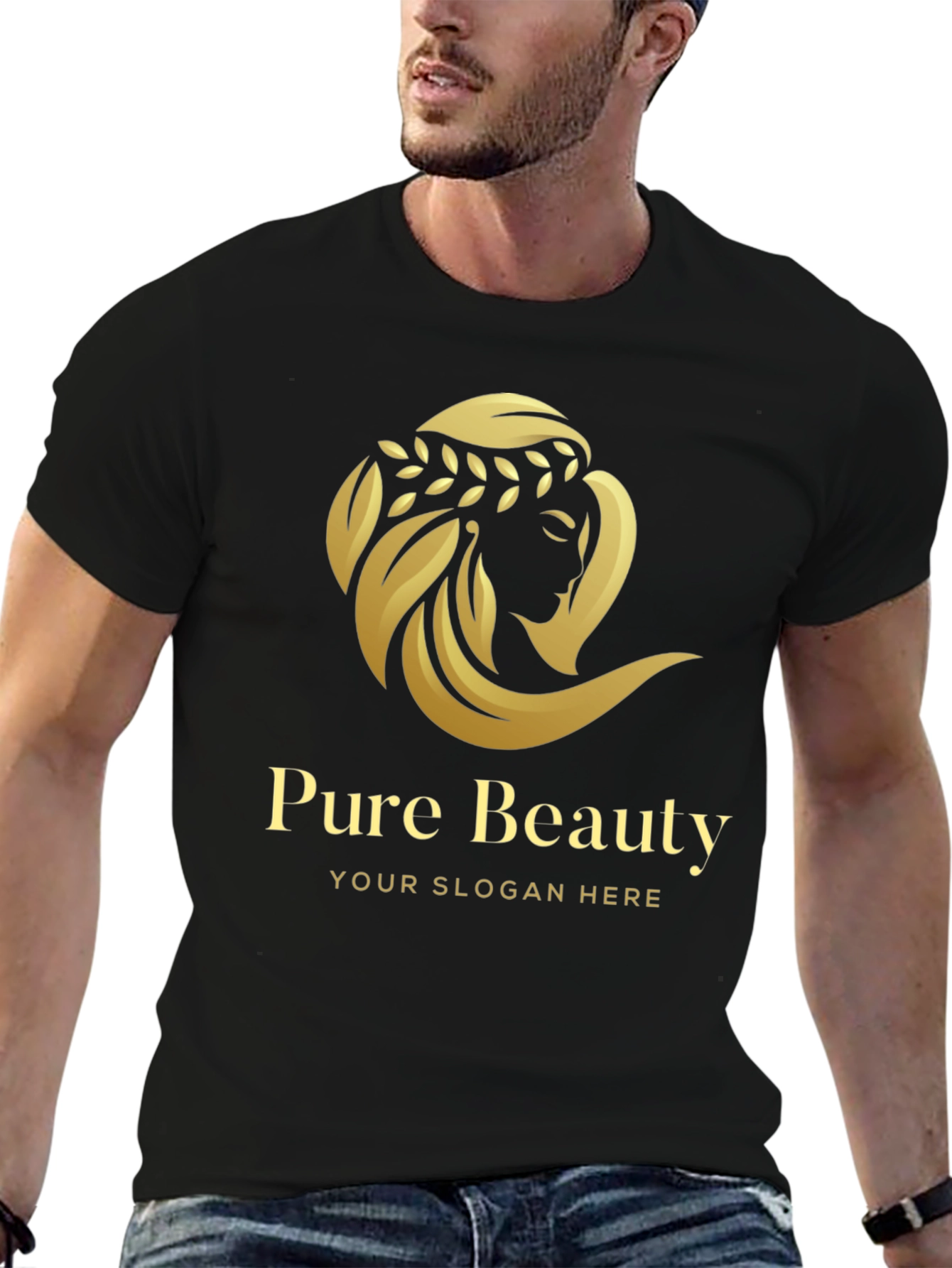 Pure Beauty Graphic T-Shirt - Stylish Unisex Tee