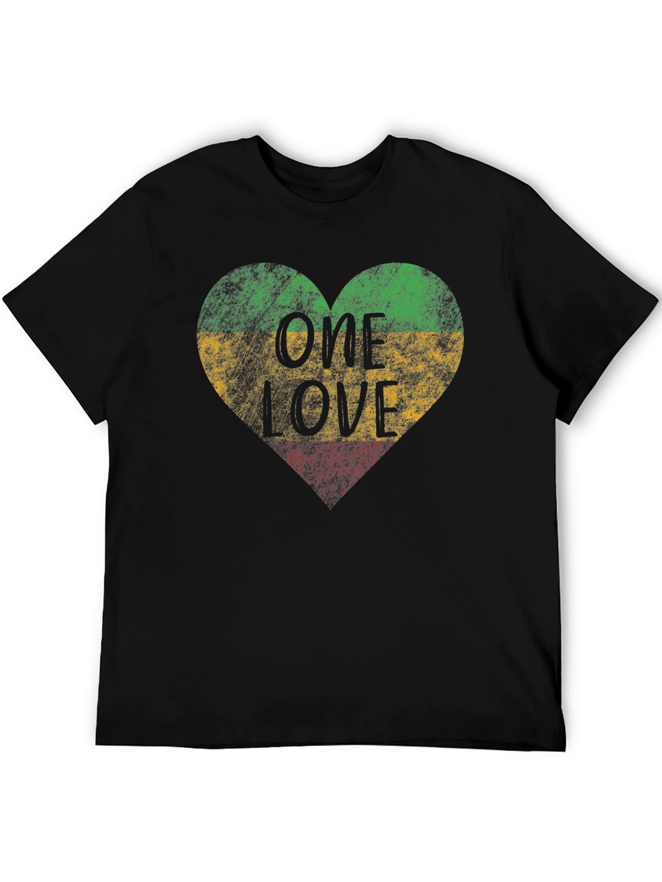 One Love Rasta Heart T-Shirt
