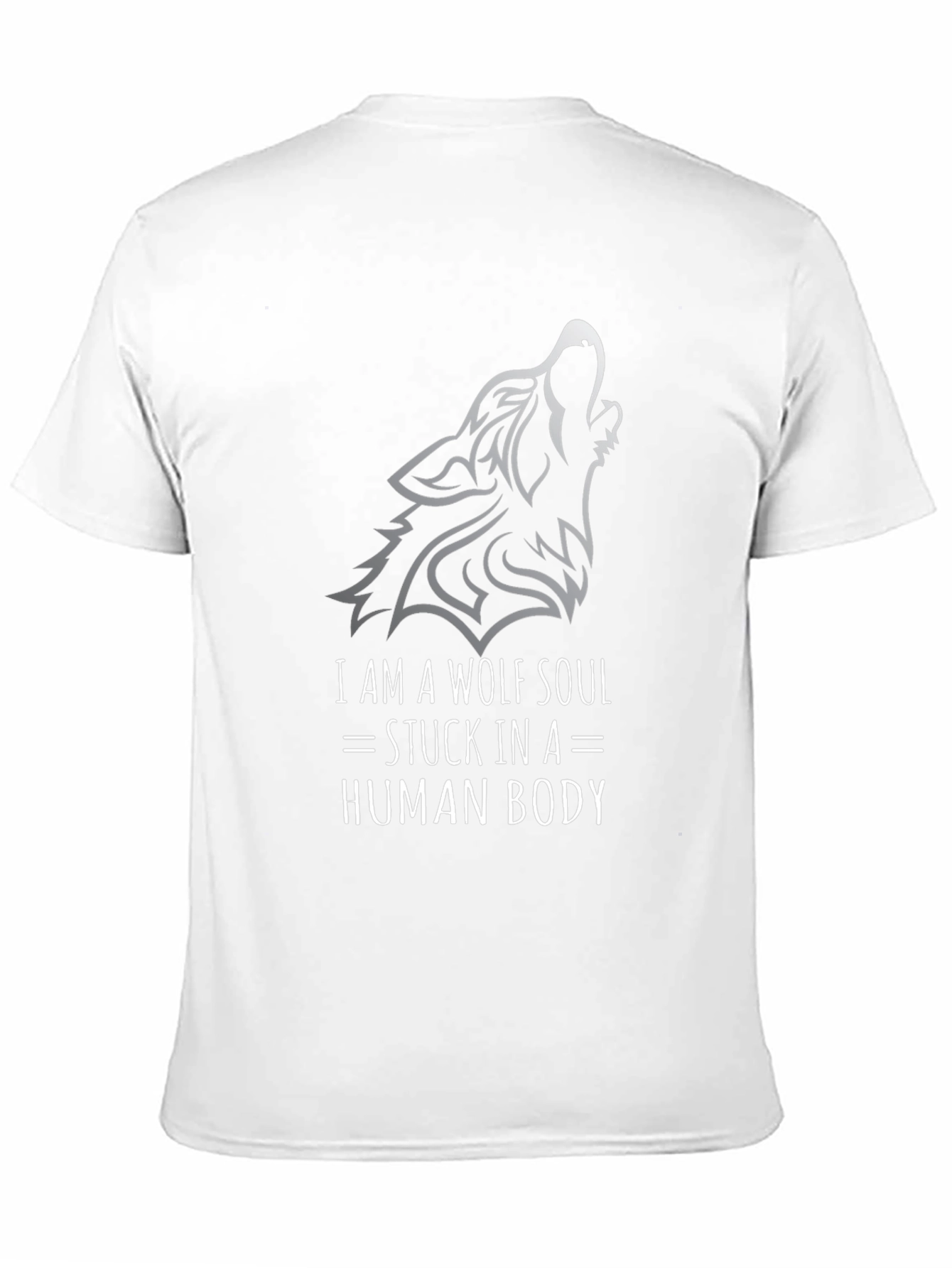 Wolf Soul Graphic Tee - Black Cotton T-Shirt