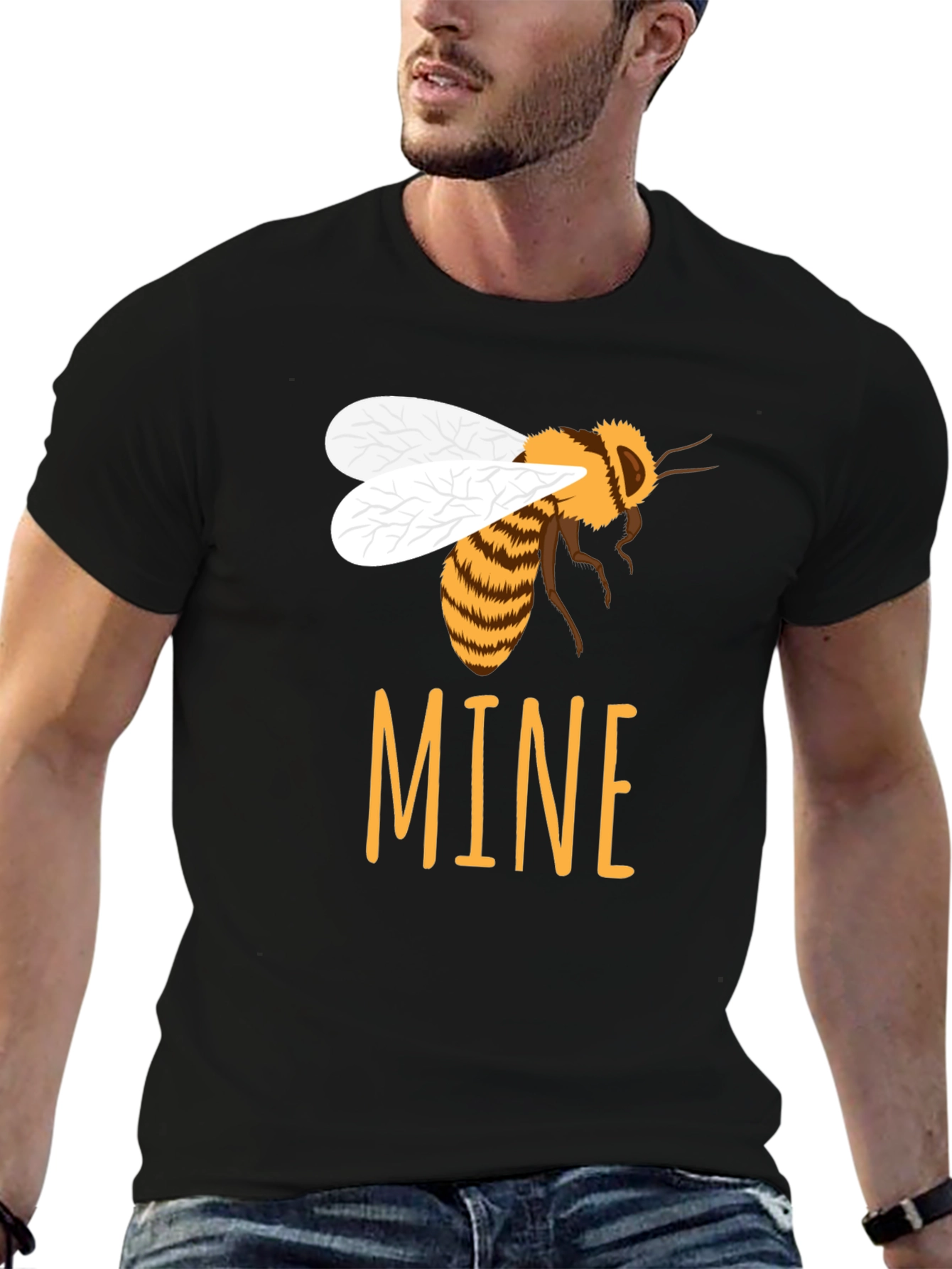 Bee Mine Graphic T-Shirt - Black