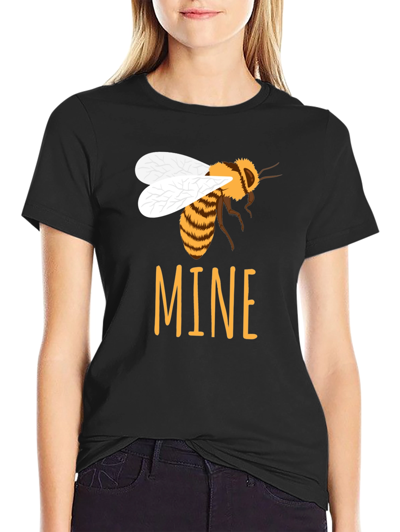 Bee Mine Graphic T-Shirt - Black