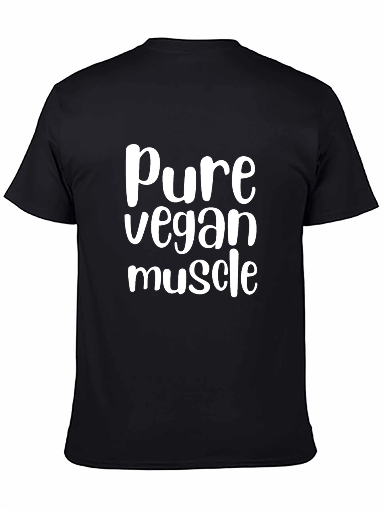 Pure Vegan Muscle T-Shirt - Black