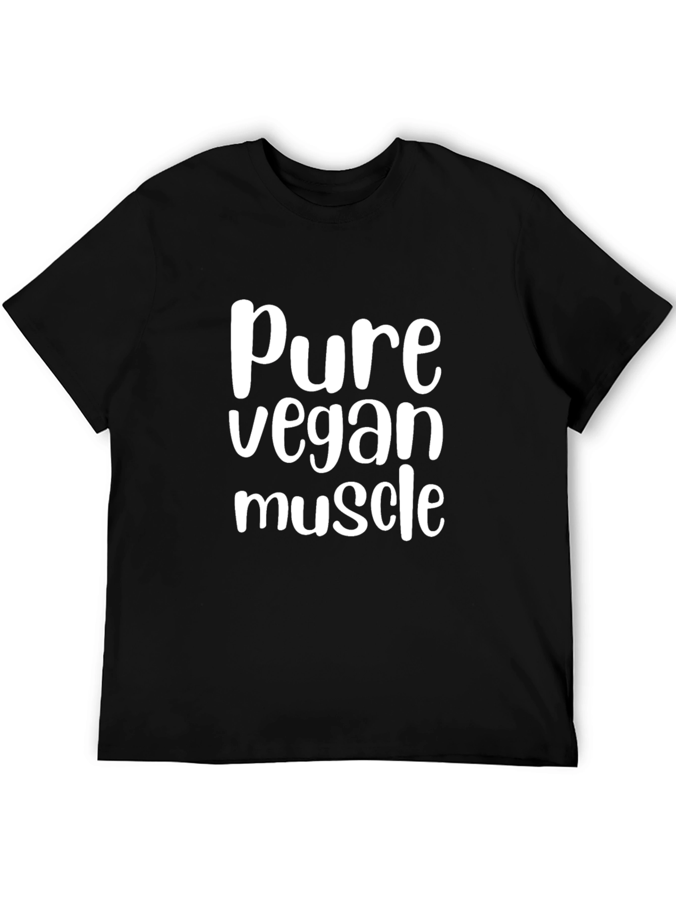 Pure Vegan Muscle T-Shirt - Black
