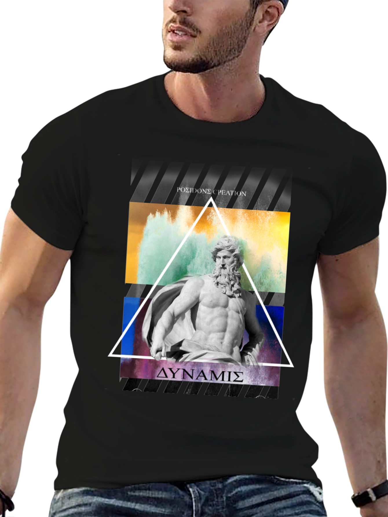 Poseidon Graphic Print T-Shirt